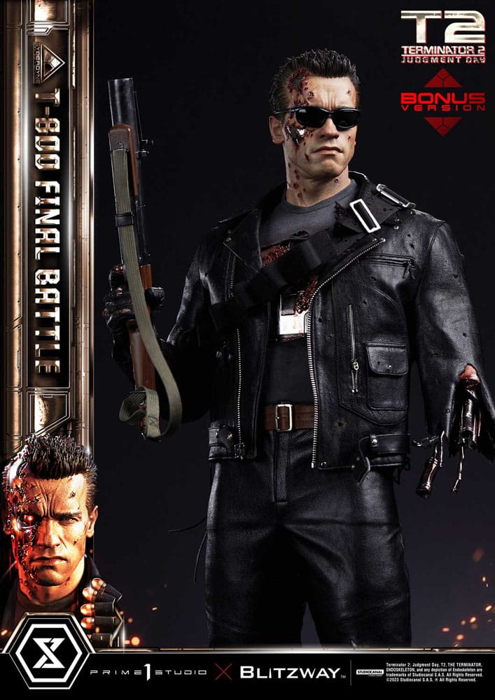 Terminator 2 Museum Masterline Series Statue 1/3 T-800 Final Battle Deluxe Bonus Version 75 cm 4580708048680