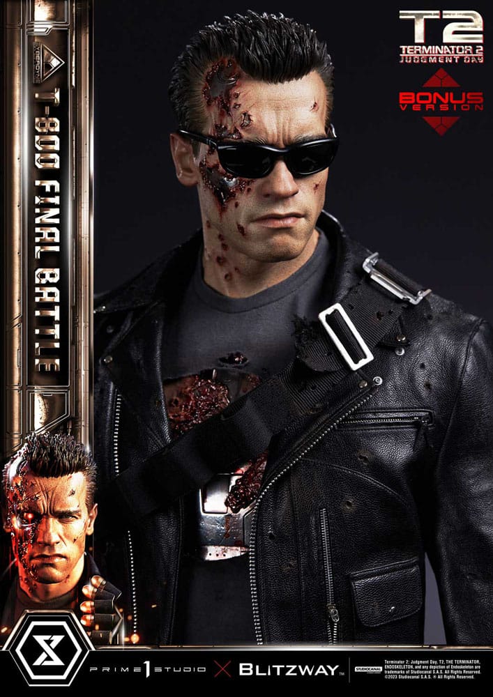 Terminator 2 Museum Masterline Series Statue 1/3 T-800 Final Battle Deluxe Bonus Version 75 cm 4580708048680