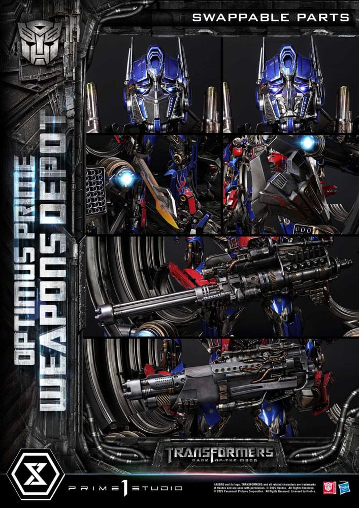 Transformers: Dark of the Moon (Film) Museum Masterline Statue Optimus Prime Weapons Depot 127 cm 4582647121059