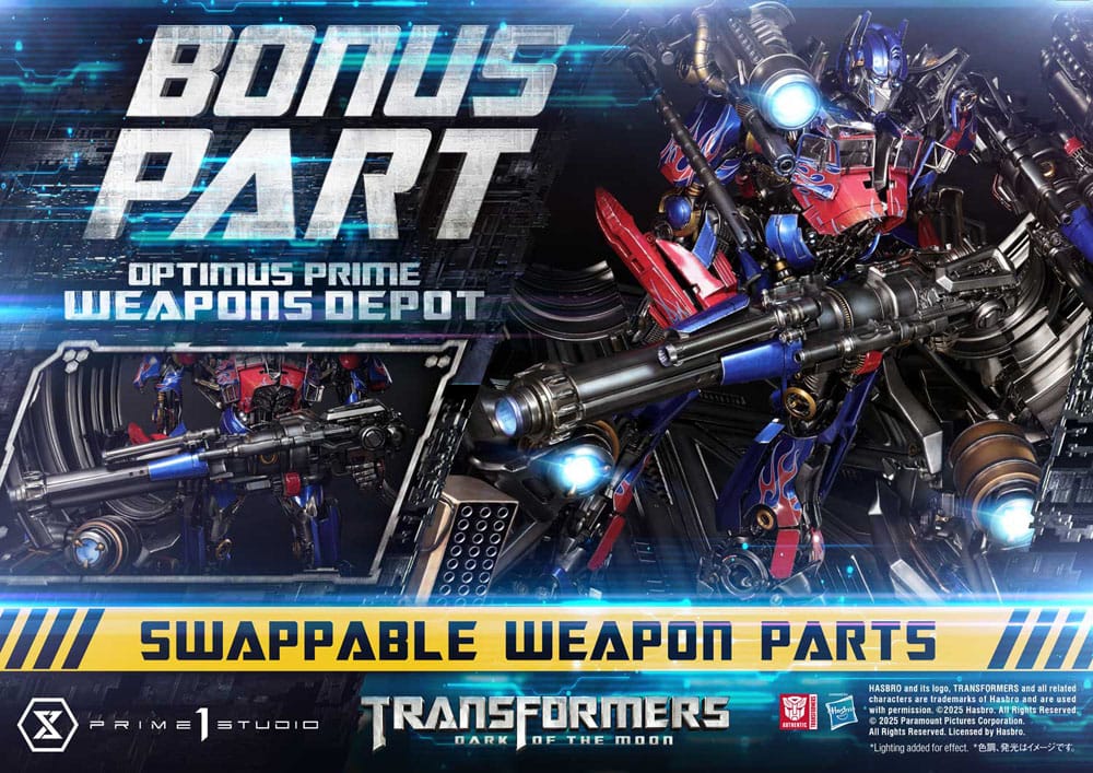 Transformers: Dark of the Moon (Film) Museum Masterline Statue Optimus Prime Weapons Depot Bonus Version 127 cm 4582647121066