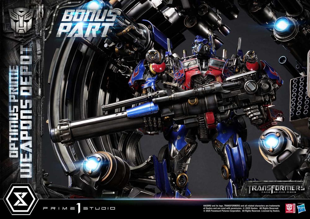 Transformers: Dark of the Moon (Film) Museum Masterline Statue Optimus Prime Weapons Depot Bonus Version 127 cm 4582647121066