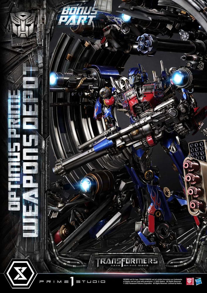 Transformers: Dark of the Moon (Film) Museum Masterline Statue Optimus Prime Weapons Depot Bonus Version 127 cm 4582647121066