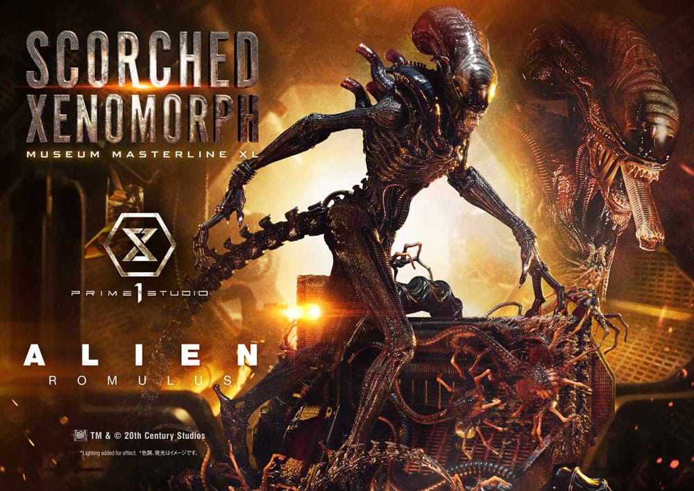 Alien: Romulus Museum Masterline XL Statue 1/3 Scorched Xenomorph 98 cm 4582647121851