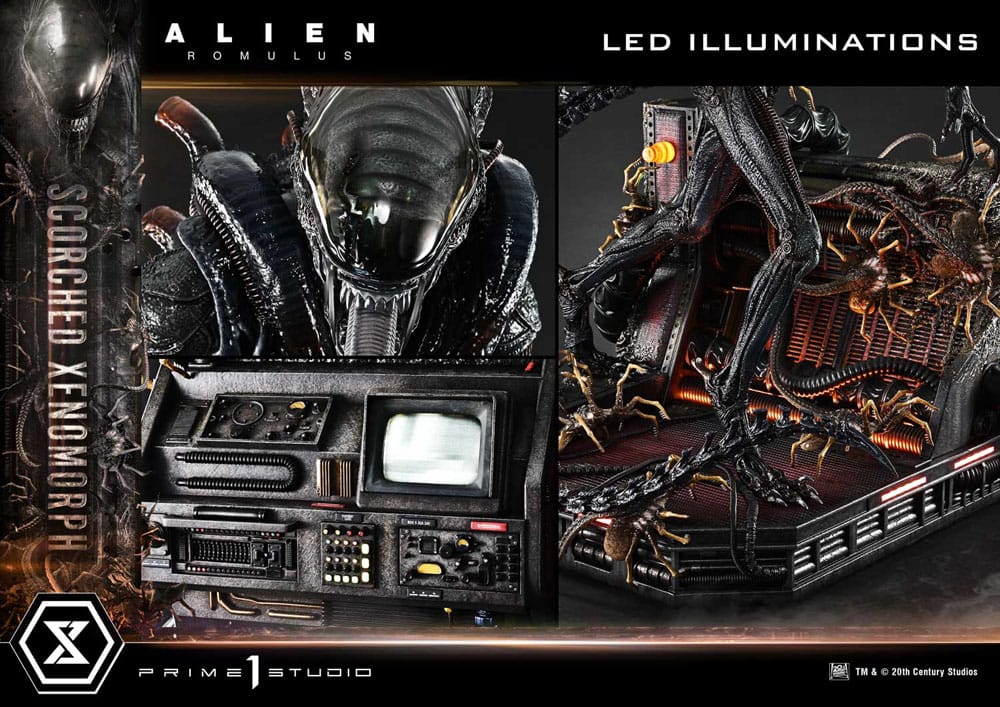 Alien: Romulus Museum Masterline XL Statue 1/3 Scorched Xenomorph 98 cm 4582647121851