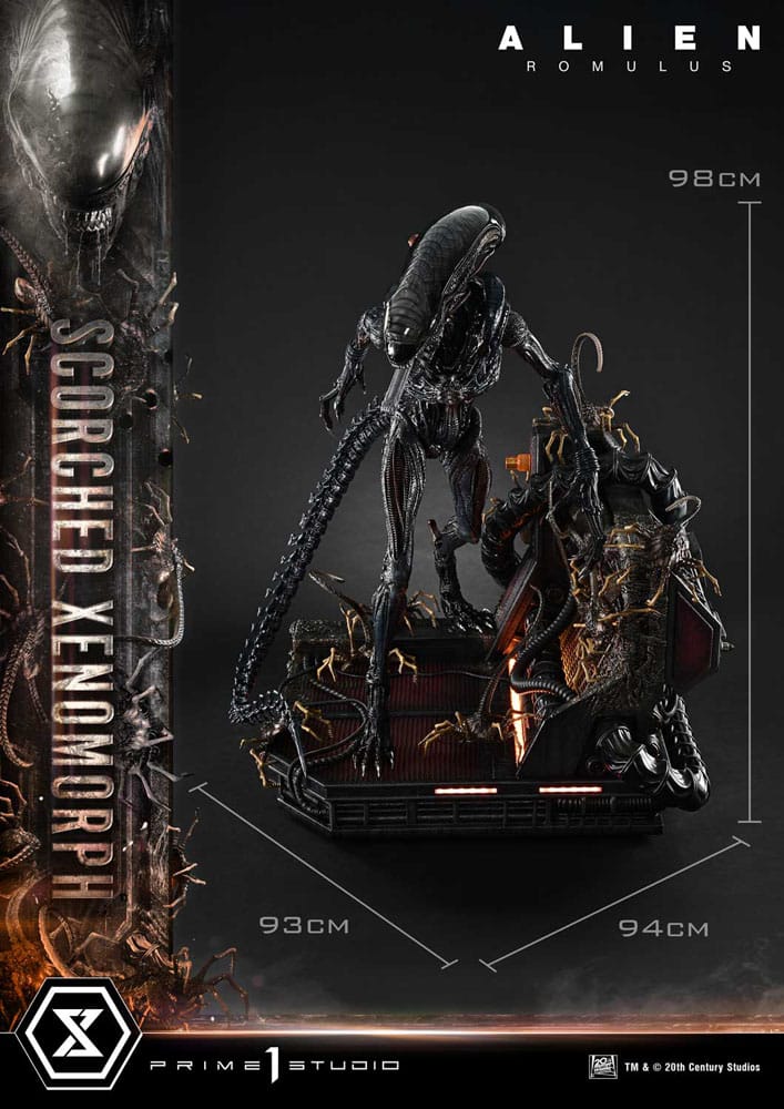 Alien: Romulus Museum Masterline XL Statue 1/3 Scorched Xenomorph 98 cm 4582647121851