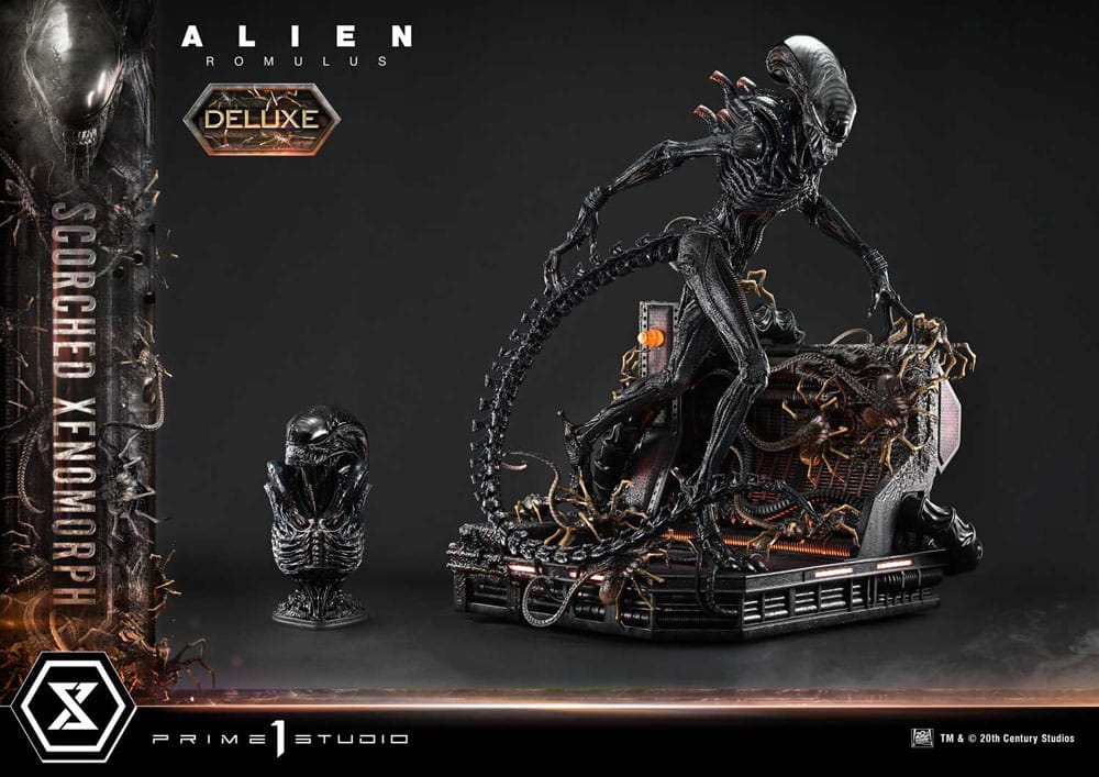 Alien: Romulus Museum Masterline XL Statue 1/3 Scorched Xenomorph Deluxe Version 98 cm 4582647121868