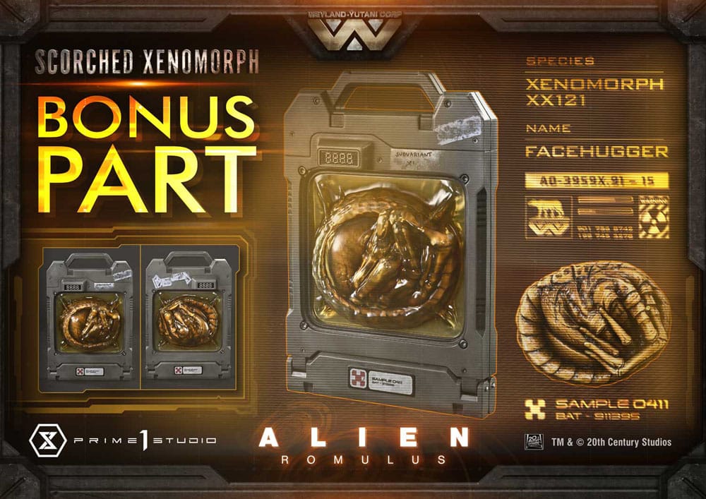 Alien: Romulus Museum Masterline XL Statue 1/3 Scorched Xenomorph Deluxe Bonus Version 98 cm 4582647121875