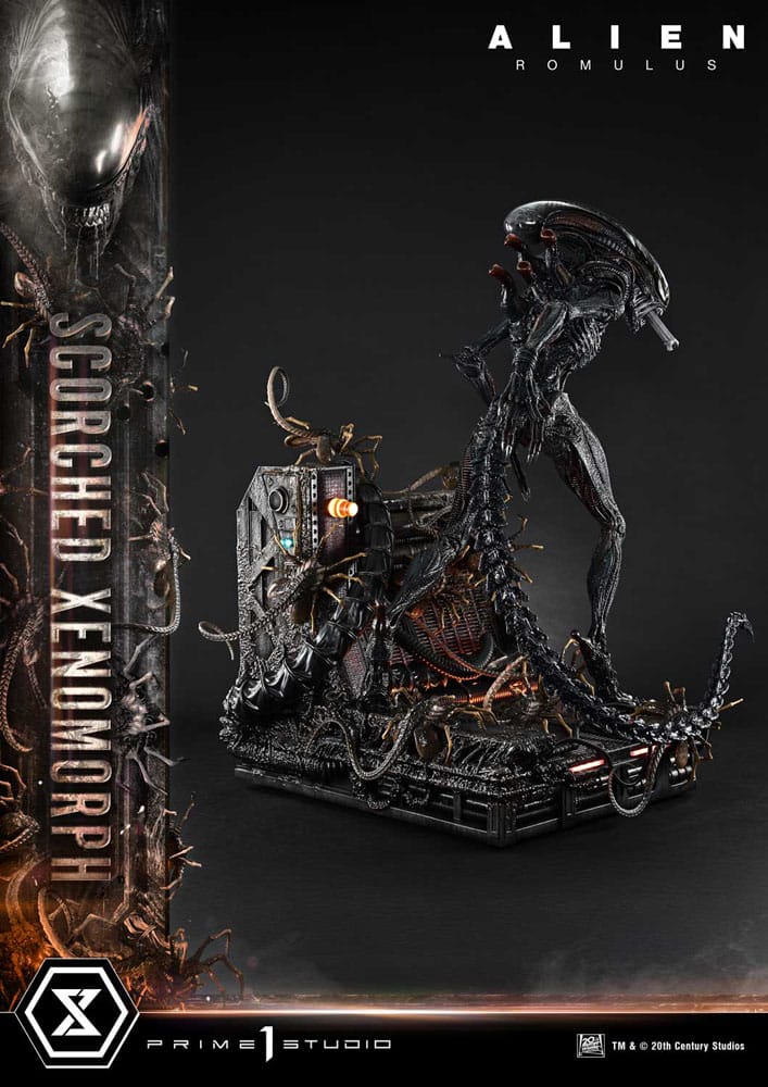 Alien: Romulus Museum Masterline XL Statue 1/3 Scorched Xenomorph Deluxe Bonus Version 98 cm 4582647121875