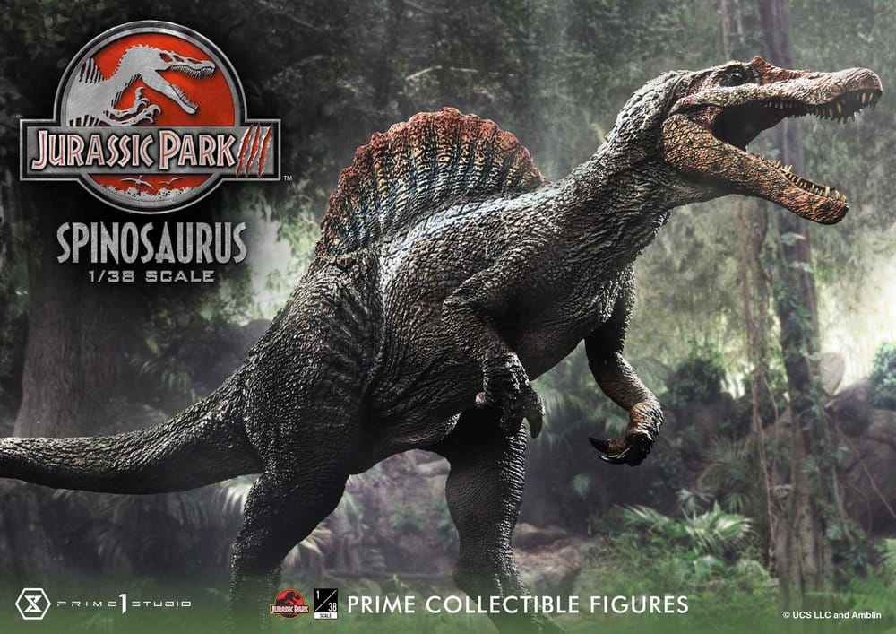 Jurassic Park III (Film) Prime Collectible Figures Statue 1/38 Spinosaurus 24 cmJurassic Park III (Film) Prime Collectible Figures statue 1/38 Spinosaurus 24 cmJurassic Park III (Film) Prime Collectible Figures Estatua 1/38 Spinosaurus 24 cm 4582647124029
