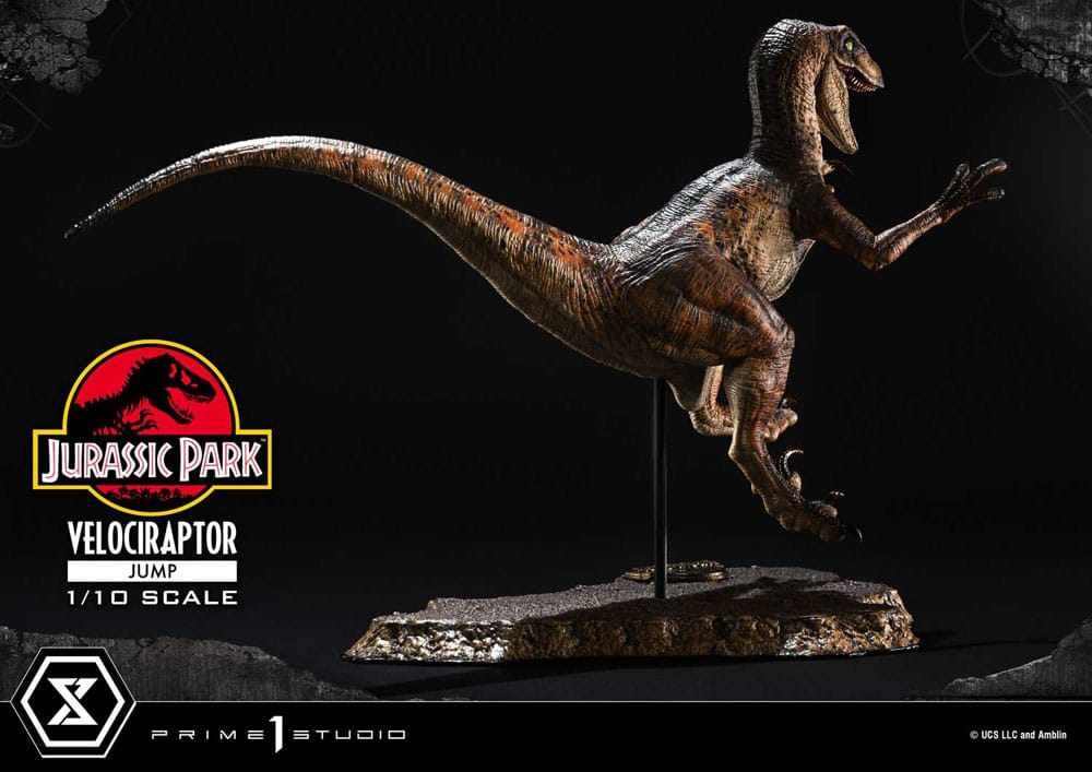 Jurassic Park Prime Collectibles Statue 1/10 Velociraptor Jump 21 cm 4580708048758
