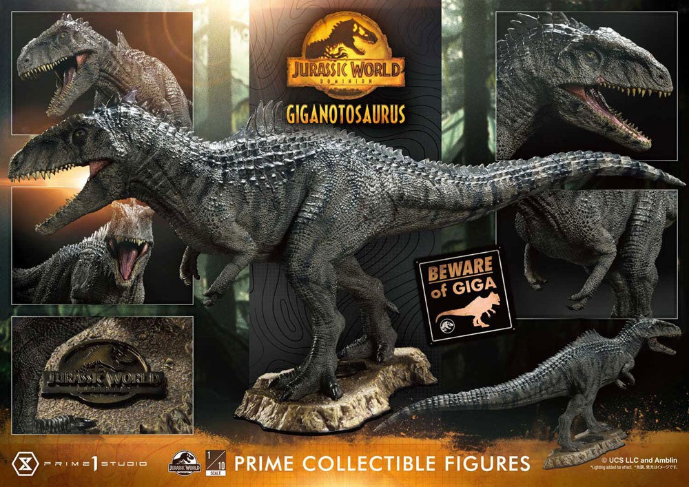 Jurassic World Dominion Prime Collectibles Statue 1/38 Giganotosaurus Toy Version 22 cm 4580708041780