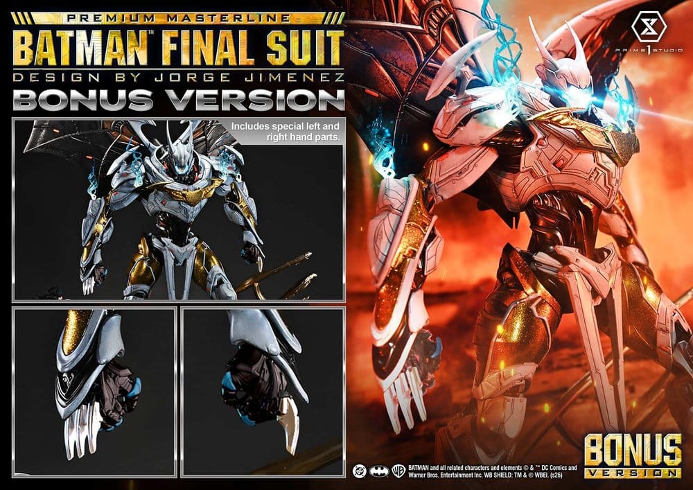 Justice League (Comics) Premium Masterline Statue Batman Final Suit (Design by Jorge Jimenez) Bonus Version 67 cm 4582647124999