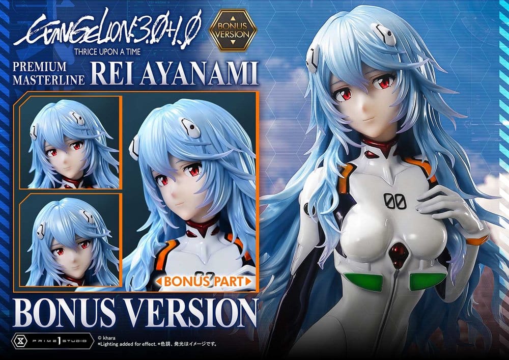 Evangelion: 3.0 + 1.0 Thrice Upon A Time Premium Masterline Series Statue 1/4 Rei Ayanami Bonus Ver. 46 cm  4582647123732