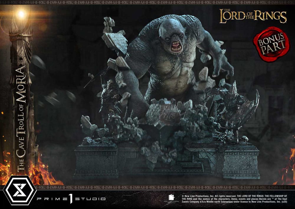 The Lord of the Rings Premium Masterline Series Statue 1/6 Cave Troll of Moria Bonus Version 91 cm   4582647122452