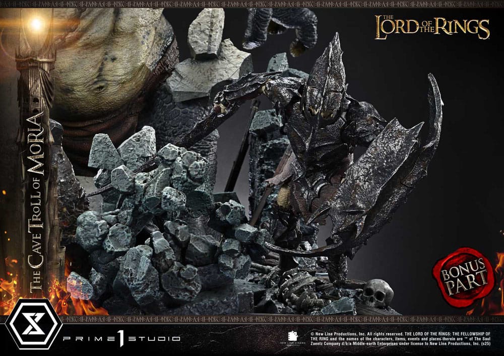 The Lord of the Rings Premium Masterline Series Statue 1/6 Cave Troll of Moria Bonus Version 91 cm   4582647122452