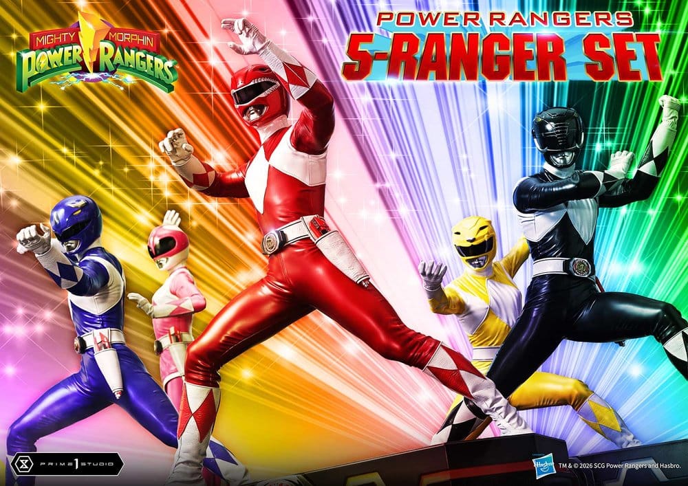 Mighty Morphin Power Rangers Premium Masterline Set of 5 Statues 1/4 57 cm 4582647125057