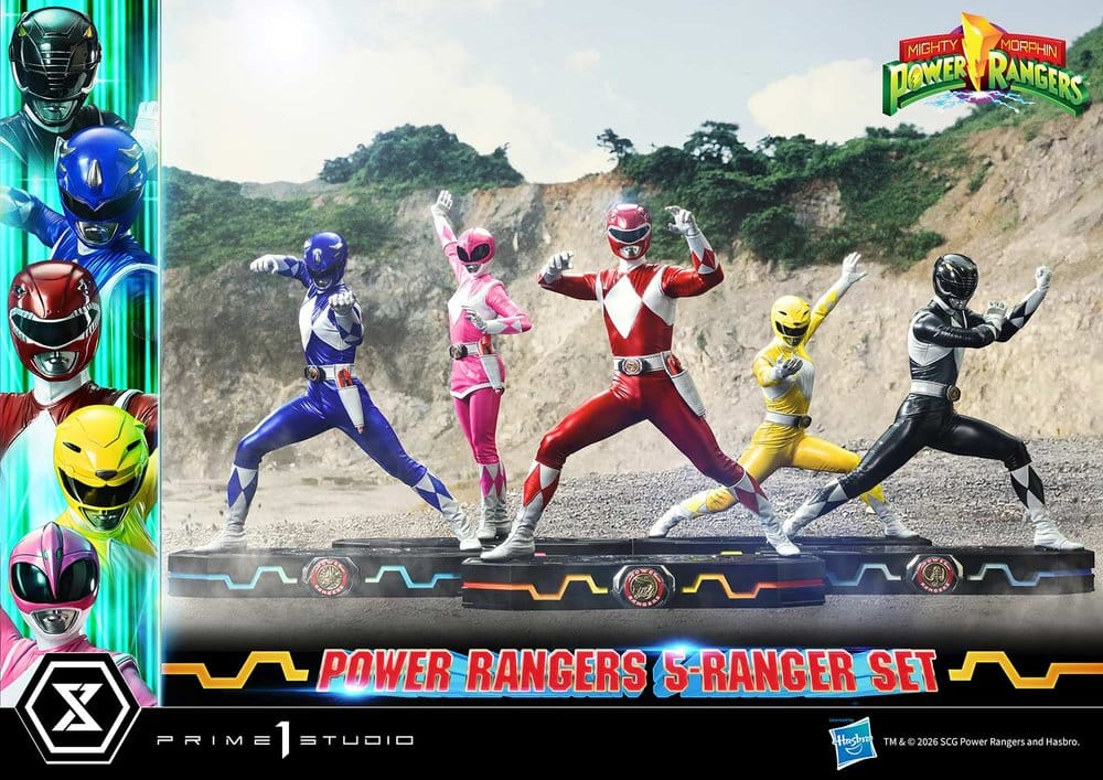 Mighty Morphin Power Rangers Premium Masterline Set of 5 Statues 1/4 57 cm 4582647125057