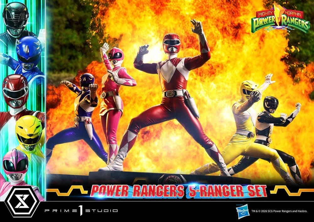 Mighty Morphin Power Rangers Premium Masterline Set of 5 Statues 1/4 57 cm 4582647125057