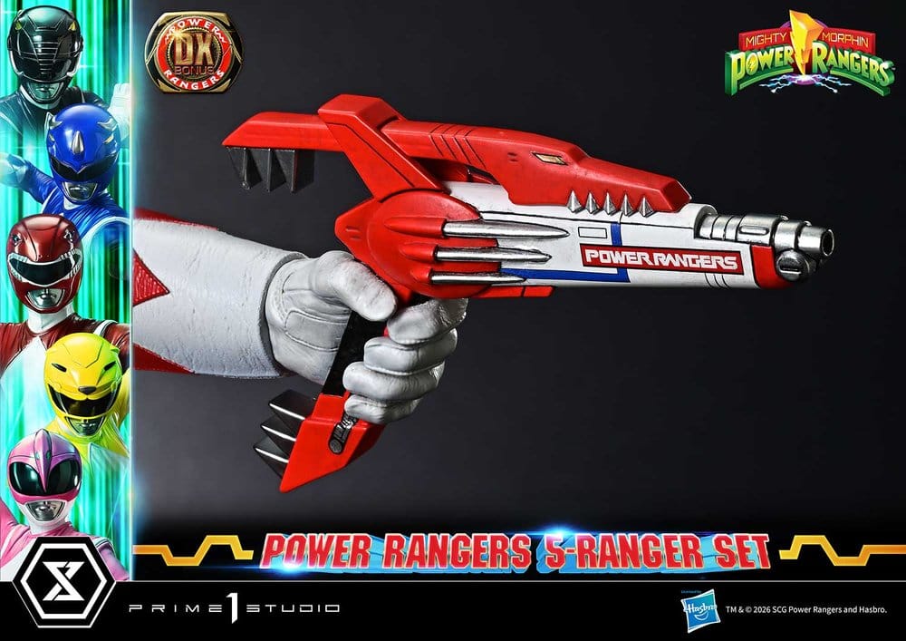 Mighty Morphin Power Rangers Premium Masterline Set of 5 Statues 1/4 Deluxe Bonus Version 62 cm 4582647125071