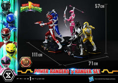 Mighty Morphin Power Rangers Premium Masterline Set of 5 Statues 1/4 Deluxe Bonus Version 62 cm 4582647125071