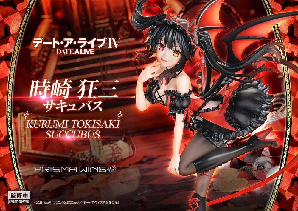 Date A Live Prisma Wing PVC Statue 1/7 Kurumi Tokisaki succubus 25 cm     4582647123572