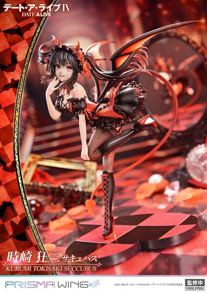 Date A Live Prisma Wing PVC Statue 1/7 Kurumi Tokisaki succubus 25 cm     4582647123572