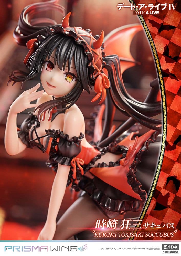 Date A Live Prisma Wing PVC Statue 1/7 Kurumi Tokisaki succubus 25 cm     4582647123572