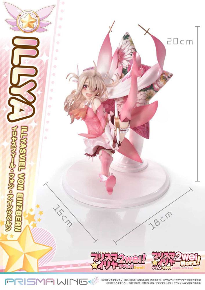 Fate Prisma Wing PVC Statue 1/7 Illyasviel von Einzbern Bonus Version 20 cm 4580708040554