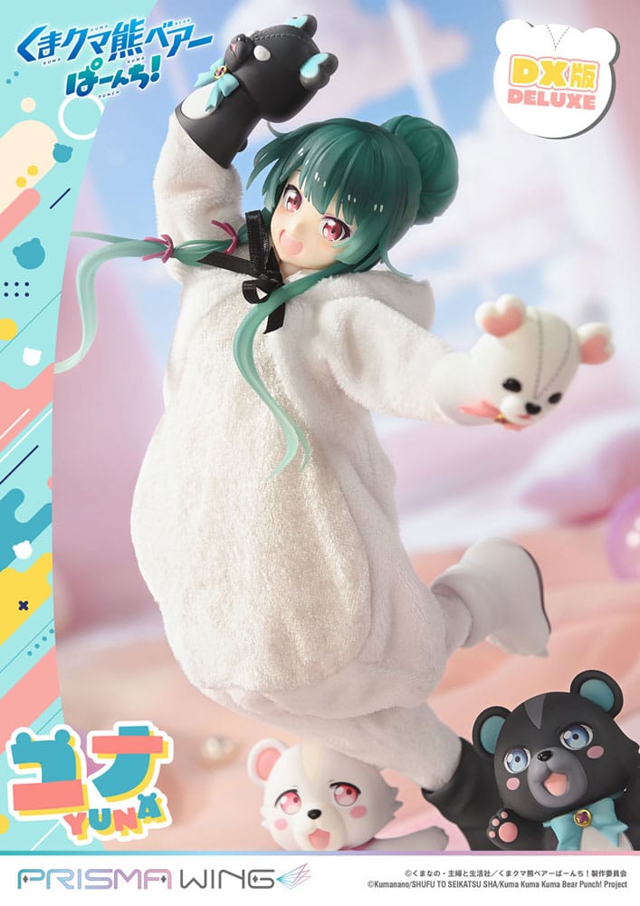 Kuma Kuma Kuma Bear Punch! Prisma Wing PVC Statue 1/7 Yuna Deluxe Version 28 cm 4582647121295
