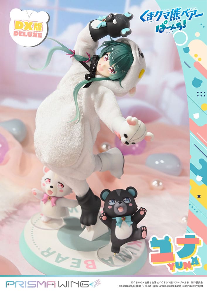 Kuma Kuma Kuma Bear Punch! Prisma Wing PVC Statue 1/7 Yuna Deluxe Version 28 cm 4582647121295