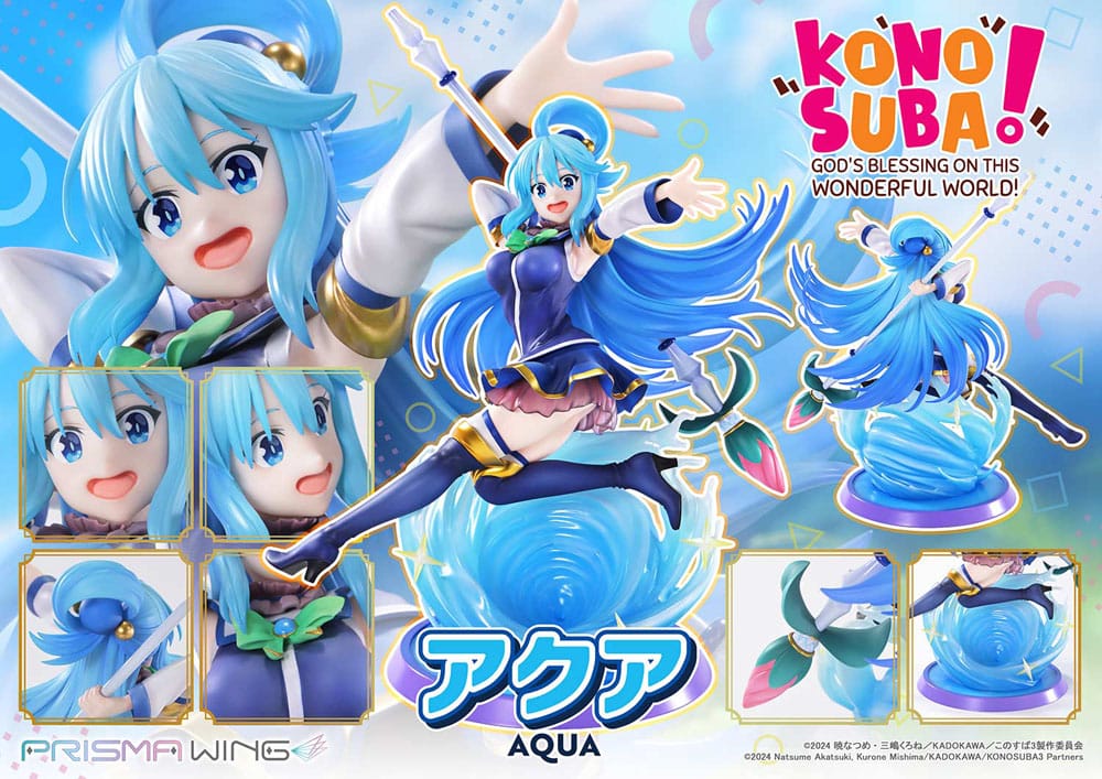 Konusuba - God's blessing on this wonderful world! Prisma Wing PVC Statue 1/7 Aqua 24 cm  4582647123084