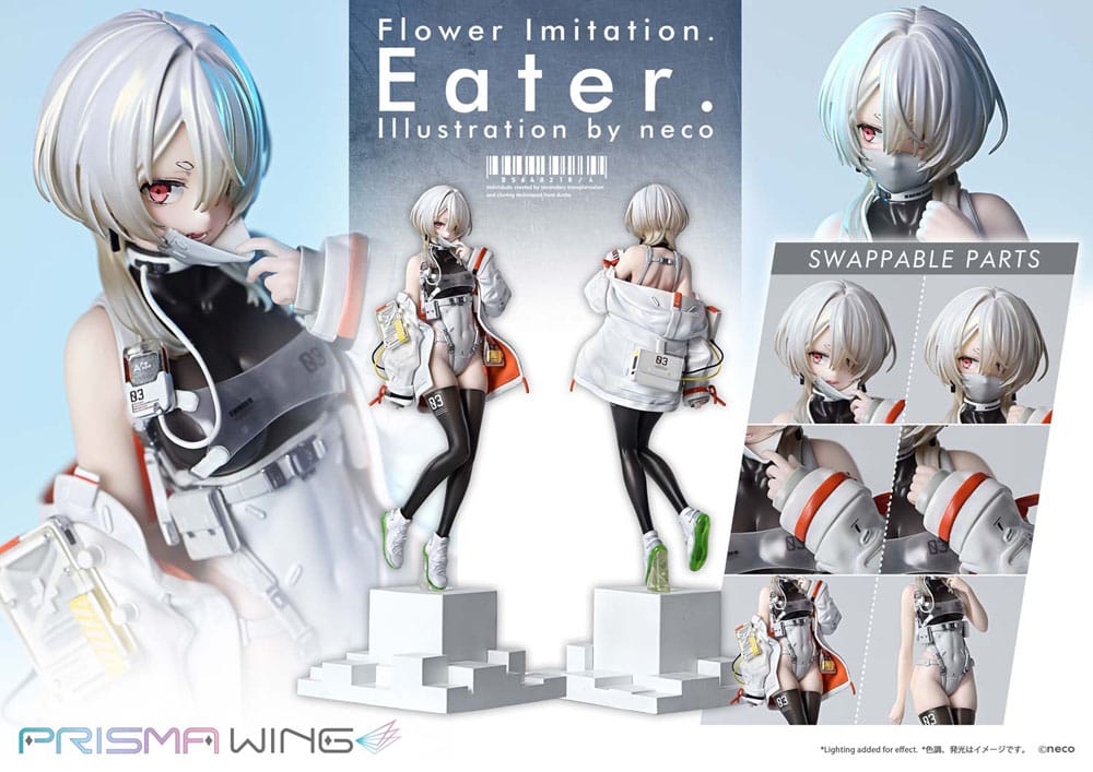 Flower Imitation Prisma Wing PVC Statue 1/7 Eater Illustration by neco 32 cm 4582647122865