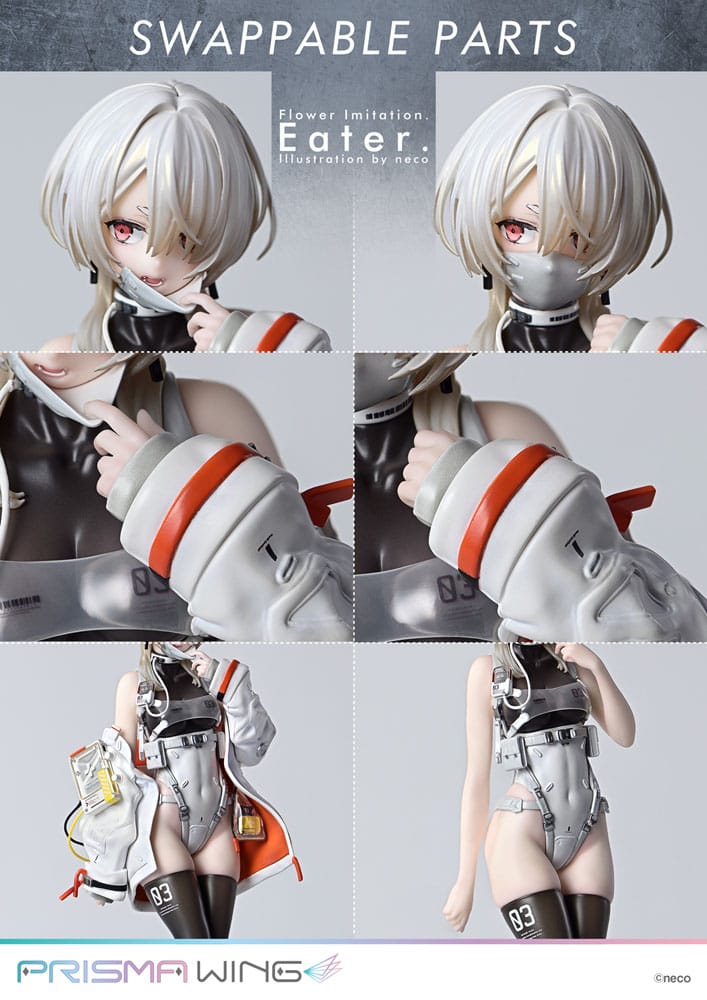Flower Imitation Prisma Wing PVC Statue 1/7 Eater Illustration by neco 32 cm 4582647122865