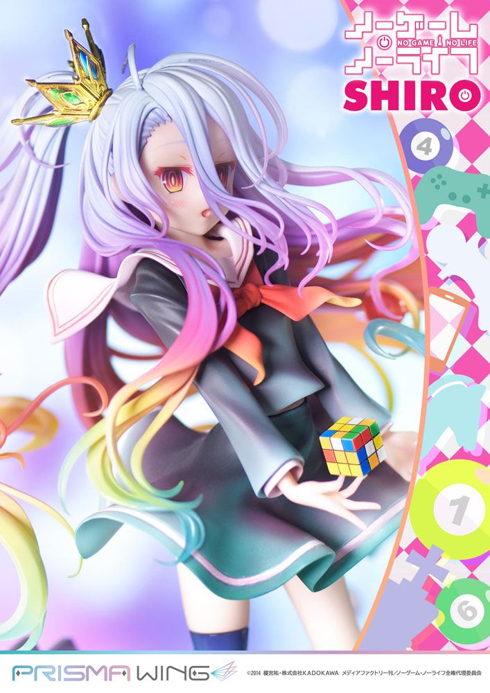 No Game No Life Prisma Wing PVC Statue 1/7 Shiro 27 cm 4580708040561