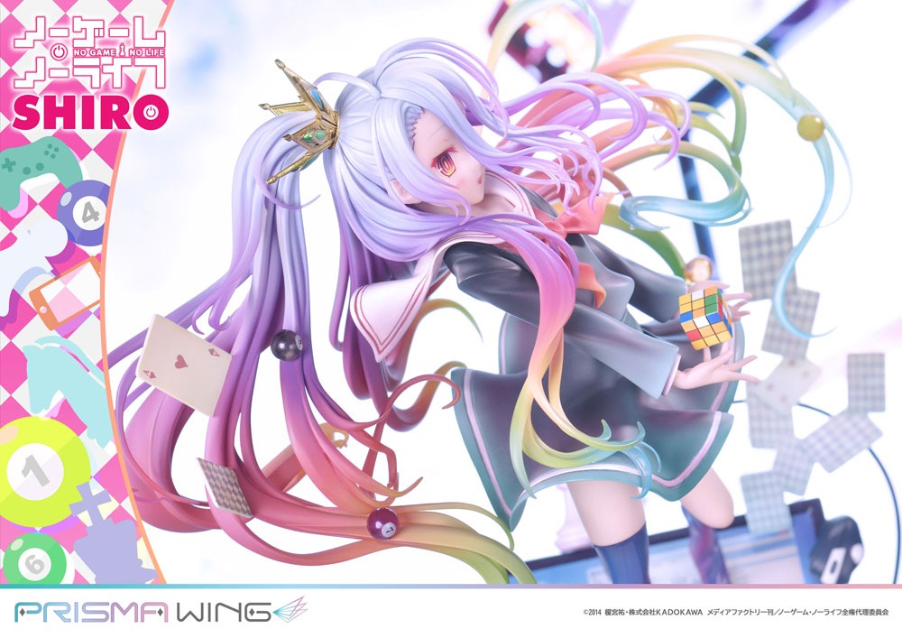 No Game No Life Prisma Wing PVC Statue 1/7 Shiro 27 cm 4580708040561