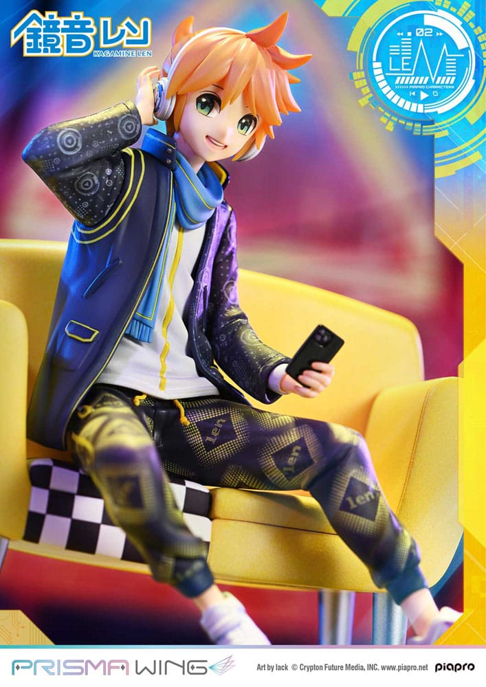 Vocaloid Piapro Characters Prisma Wing PVC Statue 1/7 Kagamine Len (Art by lack) 18 cm   4582647121417