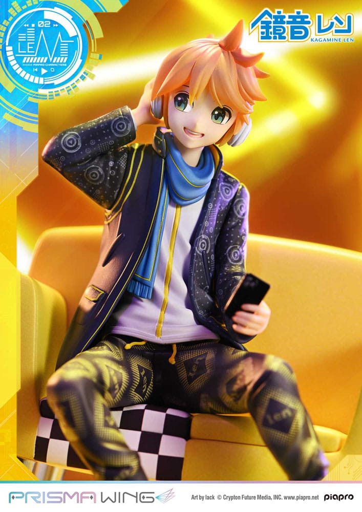 Vocaloid Piapro Characters Prisma Wing PVC Statue 1/7 Kagamine Len (Art by lack) 18 cm   4582647121417
