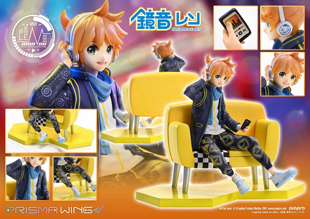 Vocaloid Piapro Characters Prisma Wing PVC Statue 1/7 Kagamine Len (Art by lack) 18 cm   4582647121417