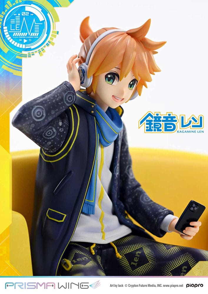 Vocaloid Piapro Characters Prisma Wing PVC Statue 1/7 Kagamine Len (Art by lack) 18 cm   4582647121417