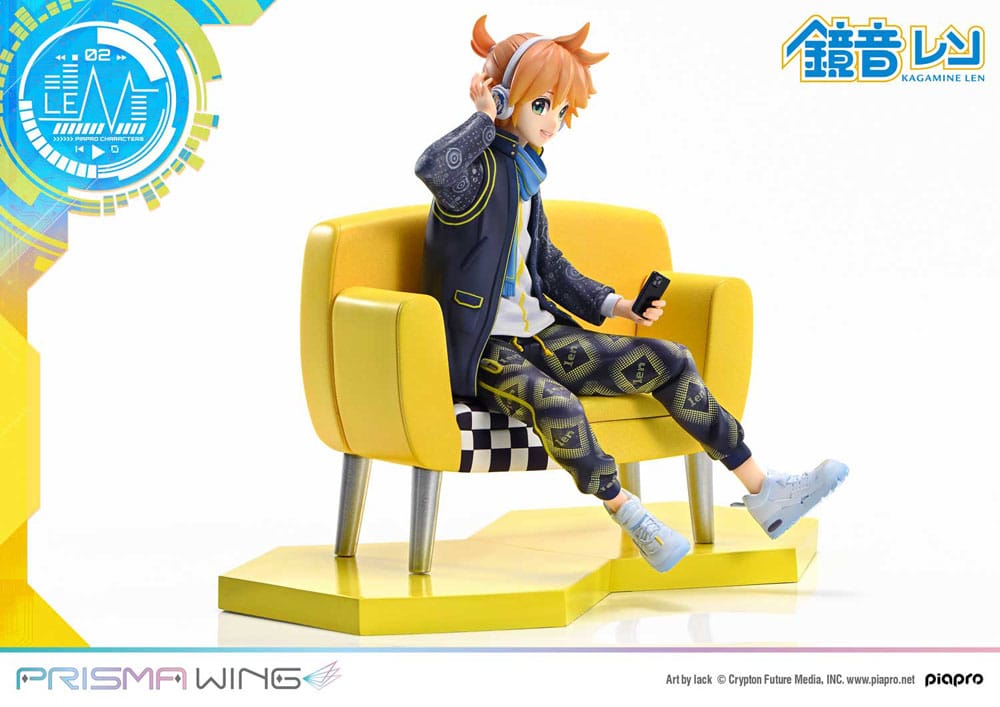 Vocaloid Piapro Characters Prisma Wing PVC Statue 1/7 Kagamine Len (Art by lack) 18 cm   4582647121417