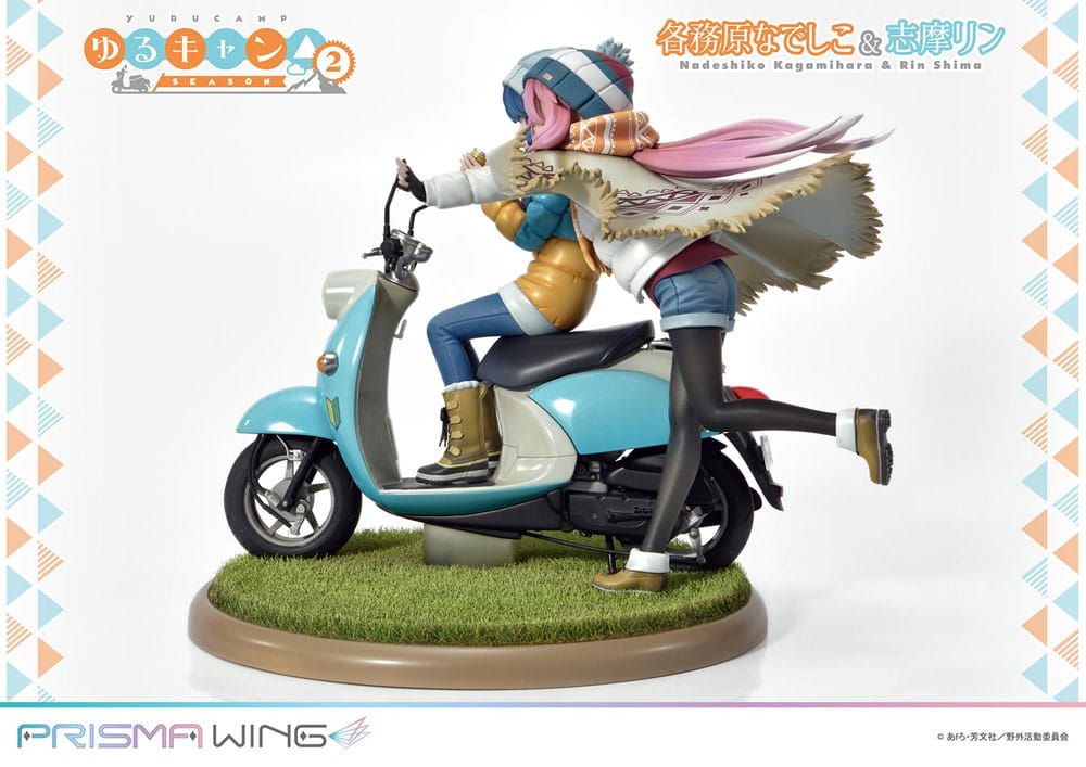 Laid-Back Camp Prisma Wing PVC Statue 1/7 Nadeshiko Kagamihara & Rin Shima 24 cm 4580708048086