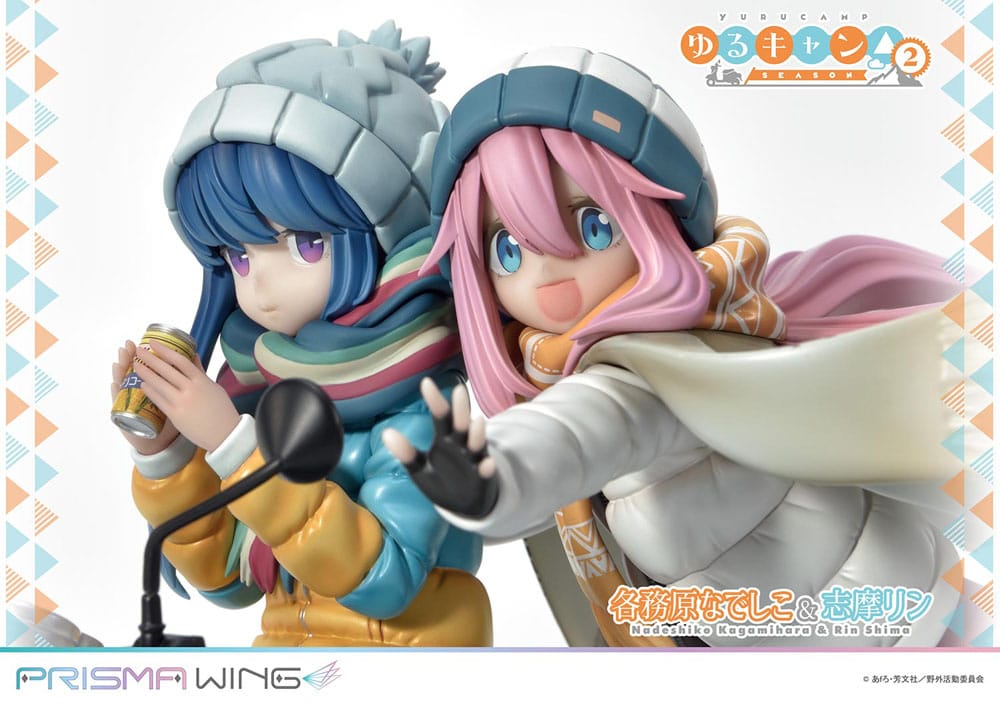 Laid-Back Camp Prisma Wing PVC Statue 1/7 Nadeshiko Kagamihara & Rin Shima 24 cm 4580708048086