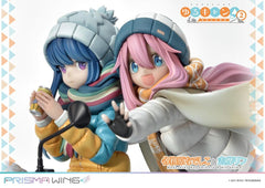 Laid-Back Camp Prisma Wing PVC Statue 1/7 Nadeshiko Kagamihara & Rin Shima 24 cm 4580708048086
