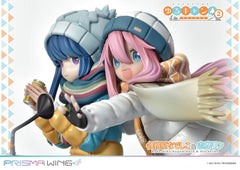 Laid-Back Camp Prisma Wing PVC Statue 1/7 Nadeshiko Kagamihara & Rin Shima 24 cm 4580708048086