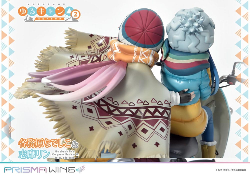 Laid-Back Camp Prisma Wing PVC Statue 1/7 Nadeshiko Kagamihara & Rin Shima 24 cm 4580708048086