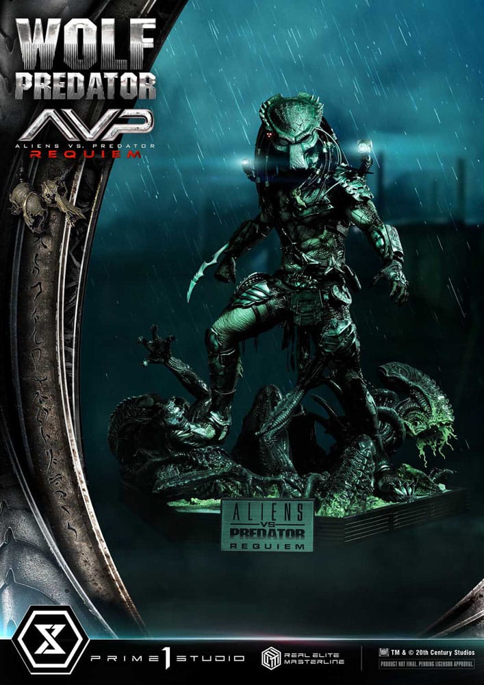 Alien vs. Predator Real Elite Masterline Series Statue 1/3 Requiem Wolf Predator 95 cm 4582647121622