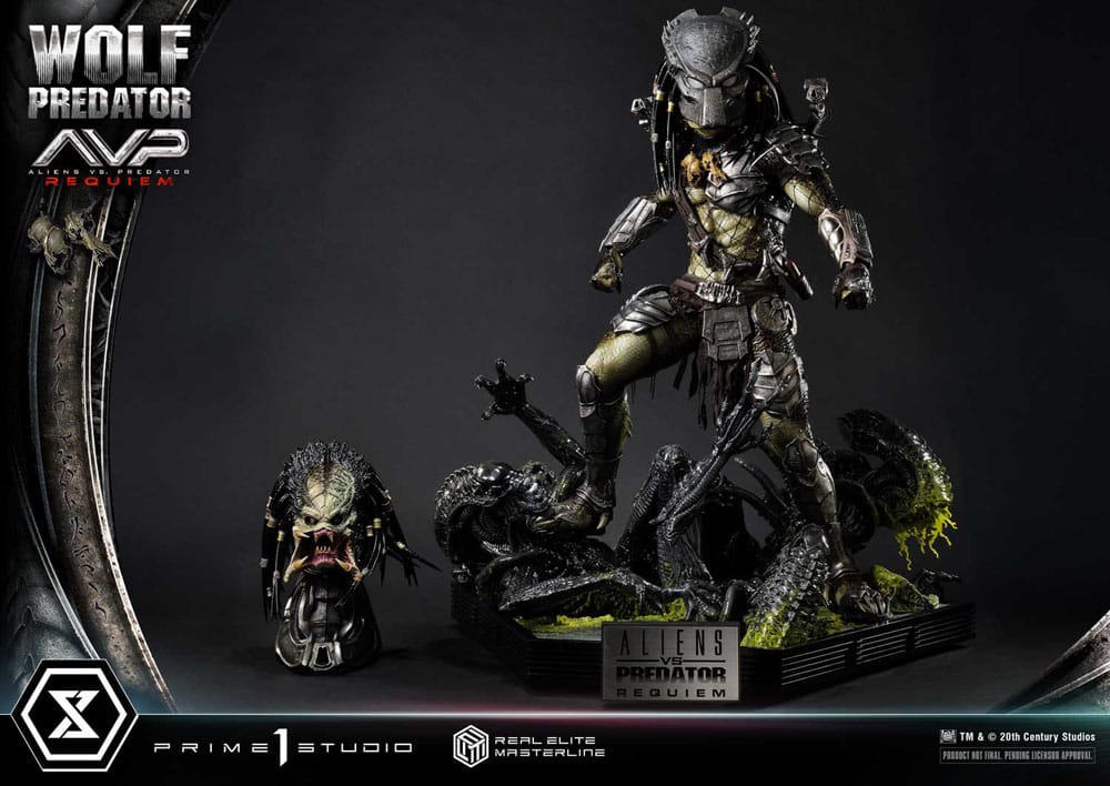 Alien vs. Predator Real Elite Masterline Series Statue 1/3 Requiem Wolf Predator 95 cm 4582647121622