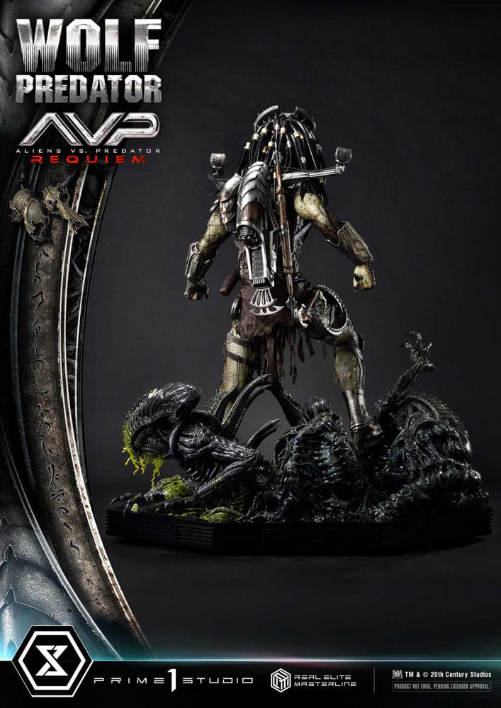 Alien vs. Predator Real Elite Masterline Series Statue 1/3 Requiem Wolf Predator 95 cm 4582647121622
