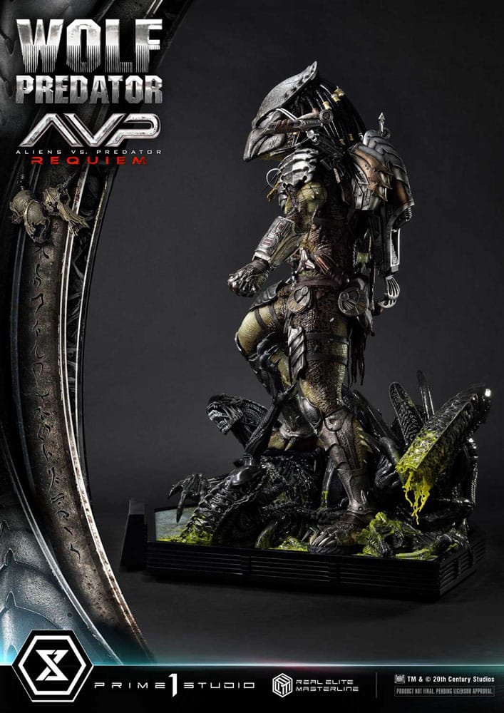 Alien vs. Predator Real Elite Masterline Series Statue 1/3 Requiem Wolf Predator 95 cm 4582647121622