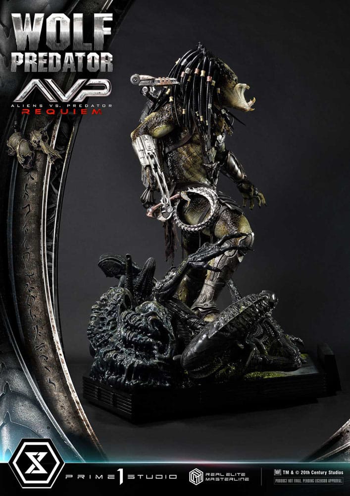 Alien vs. Predator Real Elite Masterline Series Statue 1/3 Requiem Wolf Predator 95 cm 4582647121622